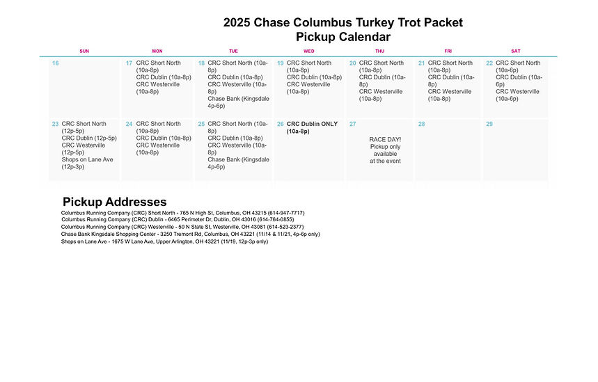 Turkey Trot pickup schedule.jpg